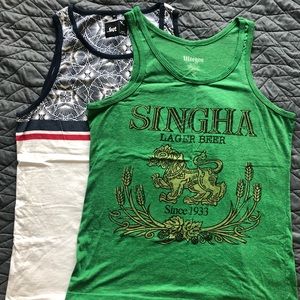 Two tank top/muscle shirts
